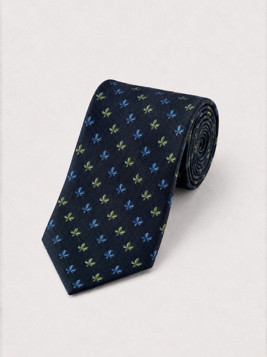 Berend Dewitt Other - Berend Dewitt 100% Silk Necktie 5 Fingers Leaf Print German Designer Luxury Tie